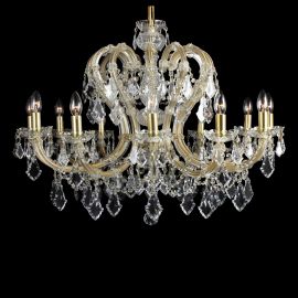 Lustre Cristal Bohemia - Lustra Maria Theresa cu 12 brate, cristal Bohemia
