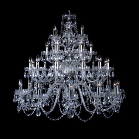 Lustre Cristal Bohemia - Candelabru XL cu 36 brate Cristal Bohemia