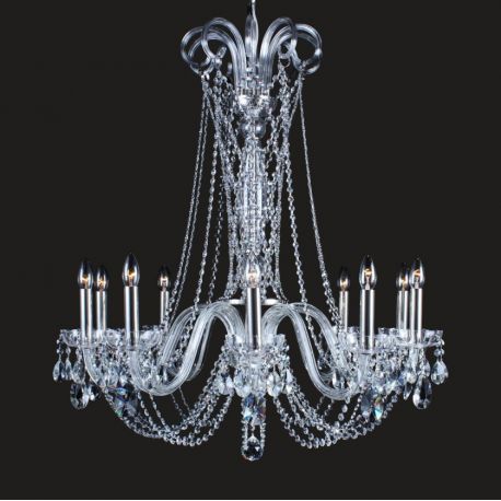 Lustre Cristal Bohemia - Lustra 10 brate cristal Bohemia