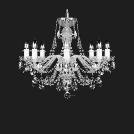 Lustre Cristal Bohemia - Lustra cu 8 brate cristal Bohemia L11 009/08/1-A