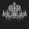 Lustra Maria Theresa cu 12 brate, cristal Bohemia