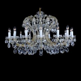 Lustre Cristal Bohemia - Candelabru Maria Theresa cu 16 brate, cristal Bohemia L14 004/16/1, F cut