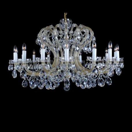 Lustre Cristal Bohemia - Candelabru Maria Theresa cu 16 brate, cristal Bohemia L14 004/16/1, F cut
