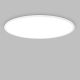 Plafoniere - Plafoniera LED XXL moderna Fly slim pl d90 3000k alba