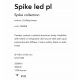 Plafoniere cu spoturi, Spoturi aplicate - Plafoniera, Spot aplicat tavan SPIKE LED PL1 negru