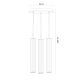 Pendule, Lustre suspendate - Lustra cu 3 pendule design modern ARIA alama periata