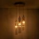 Pendule, Lustre suspendate - Lustra cu 3 pendule design modern ARIA alama periata