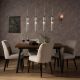 Pendule, Lustre suspendate - Lustra cu 3 pendule design modern ARIA alama periata