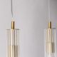 Pendule, Lustre suspendate - Lustra cu 4 pendule design modern ARIA alama periata