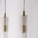 Pendule, Lustre suspendate - Lustra cu 4 pendule design modern ARIA alama periata
