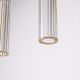 Pendule, Lustre suspendate - Lustra cu 4 pendule design modern ARIA alama periata