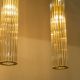 Pendule, Lustre suspendate - Lustra cu 4 pendule design modern ARIA alama periata