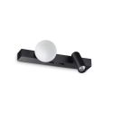 Aplica LED stil minimalist Ping pong ap negru