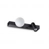 Aplica LED stil minimalist Ping pong ap negru