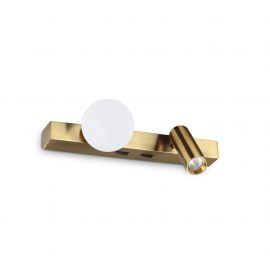 Aplice, corpuri de iluminat pentru pereti - Aplica LED stil minimalist Ping pong ap alama