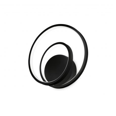 Aplice, corpuri de iluminat pentru pereti - Aplica LED design circular Oz ap on-off 2700k negru
