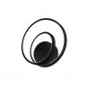 Aplica LED design circular Oz ap on-off 2700k negru