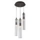 Pendule, Lustre suspendate - Lustra cu 3 pendule design modern ARIA titan periat
