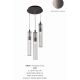 Pendule, Lustre suspendate - Lustra cu 3 pendule design modern ARIA titan periat