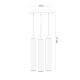 Pendule, Lustre suspendate - Lustra cu 3 pendule design modern ARIA titan periat