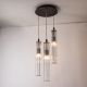 Pendule, Lustre suspendate - Lustra cu 3 pendule design modern ARIA titan periat