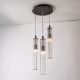 Pendule, Lustre suspendate - Lustra cu 3 pendule design modern ARIA titan periat