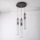 Pendule, Lustre suspendate - Lustra cu 3 pendule design modern ARIA titan periat