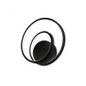 Aplica LED design circular Oz ap on-off 4000k negru