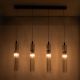 Pendule, Lustre suspendate - Lustra cu 4 pendule design modern ARIA titan periat