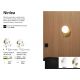 Aplice, corpuri de iluminat pentru pereti - Aplica de perete design modern Ninfea ap2 alama