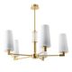 Candelabre, Lustre - Candelabru elegant cu 5 brate VINCENZA alama periata