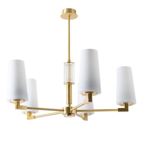 Candelabre, Lustre - Candelabru elegant cu 5 brate VINCENZA alama periata