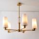Candelabre, Lustre - Candelabru elegant cu 5 brate VINCENZA alama periata