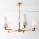 Candelabre, Lustre - Candelabru elegant cu 5 brate VINCENZA alama periata