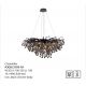Candelabre, Lustre - Lustra suspendata design magnific ICICLE negru, 50x100cm