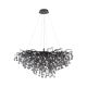 Lustra suspendata design magnific ICICLE negru, 50x100cm