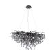 Candelabre, Lustre - Lustra suspendata design magnific ICICLE negru, 50x100cm