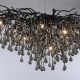Candelabre, Lustre - Lustra suspendata design magnific ICICLE negru, 50x100cm