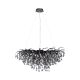 Candelabre, Lustre - Lustra suspendata design magnific ICICLE negru, 50x100cm
