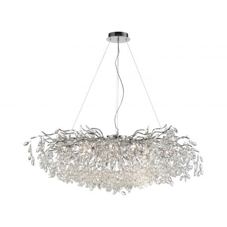 Candelabre, Lustre - Lustra suspendata design magnific RICICLE crom, 50x120cm