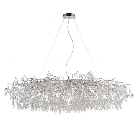 Candelabre, Lustre - Lustra suspendata design magnific RICICLE crom, 70x150cm