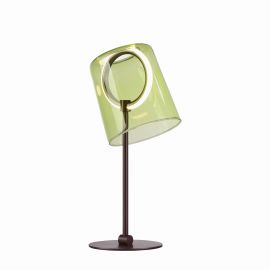 Veioze - Veioza moderna LED 2700K, sticla, verde, Zula
