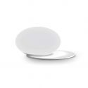 Veioza, Lampa de masa design modern, Ninfea ap2, alb