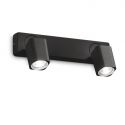 Aplica cu 2 Spoturi directionabile Rudy ap2 square, negru