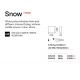Aplice - Plafoniera LED pentru Iluminat Exterior Snow pl 3000K, Protectie IP65