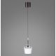 Pendule, Lustre suspendate - Pendul LED Smart cu Telecomanda, CCT, Sticla, Argintiu, Q-KON