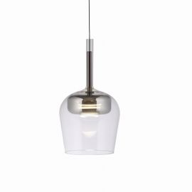 Pendul LED Smart cu Telecomanda, CCT, Sticla, Argintiu, Q-KON