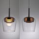 Pendule, Lustre suspendate - Pendul LED Smart cu Telecomanda, CCT, Sticla, Cupru, Q-KON