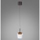 Pendule, Lustre suspendate - Pendul LED Smart cu Telecomanda, CCT, Sticla, Cupru, Q-KON