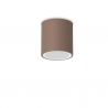 Mini Plafoniera Exterior Techo pl1 round d09, Protectie IP54, Cafeniu